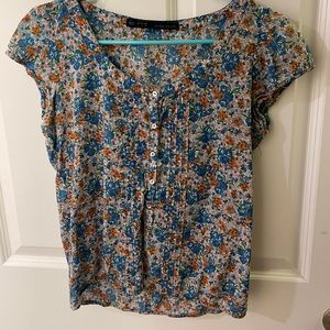 Zara floral blouse